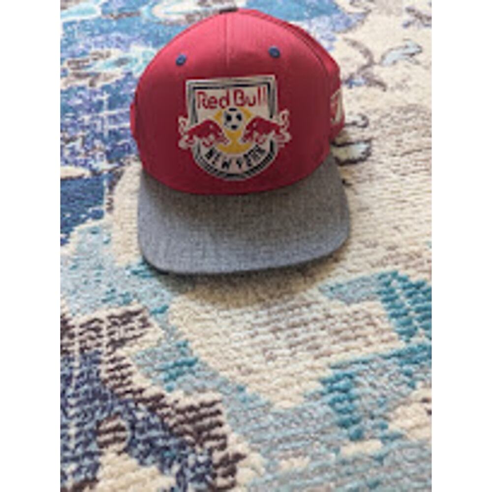 Vintage New York Red Bulls Snapback Hat Adidas MLS Black Cap VD56Z